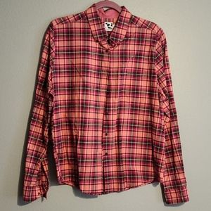 Black and pink button up women's shirt